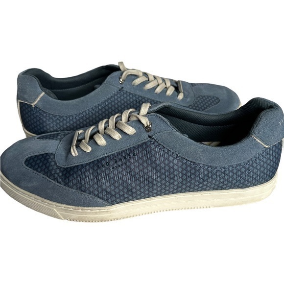 Ted Baker Phranco Sneakers Men’s Size 13 Slate Blue Casual - Picture 1 of 10